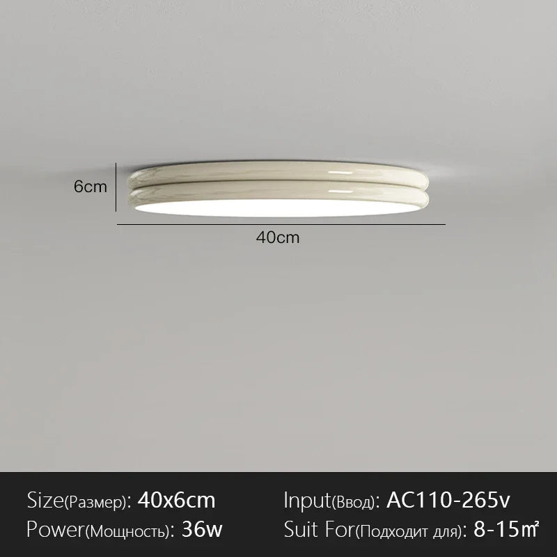 Modern Flat Ceiling Light Chandelier for Living Dining Room Bedroom Down Lighting