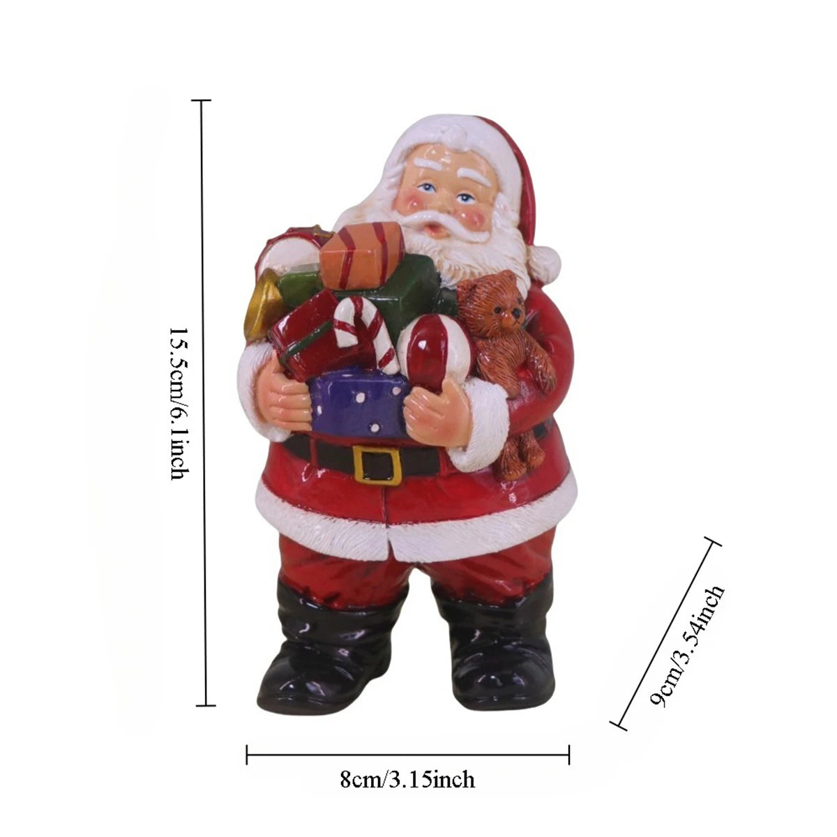 Christmas Decorations Gifts Santa Claus Ornaments Resin Crafts Home And Living Room Decorations