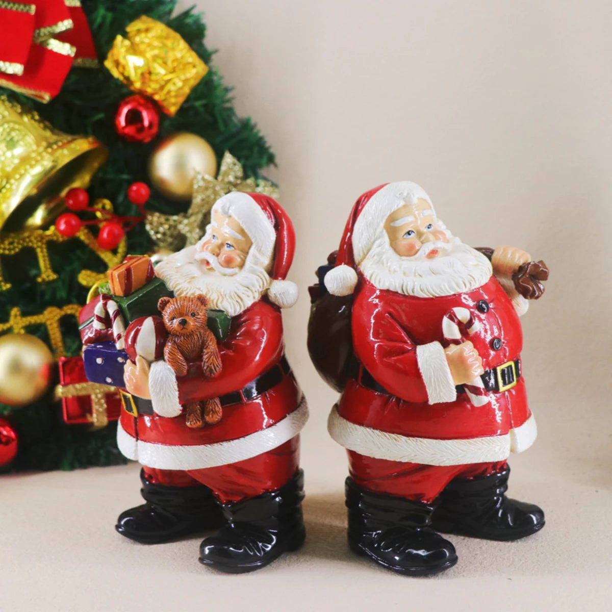 Christmas Decorations Gifts Santa Claus Ornaments Resin Crafts Home And Living Room Decorations