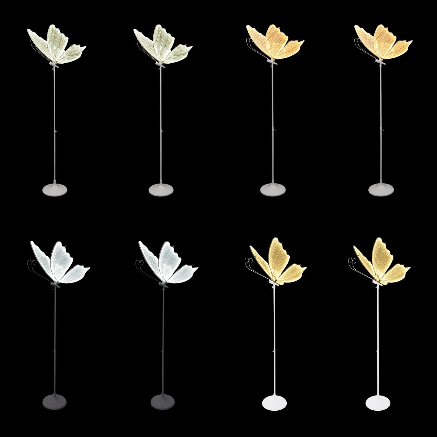 48W LED strip light LED 2pcs Wedding ButterflyFloor Lamp Hanging Light Romantic Hanging Wedding Butterfly Decoration Props