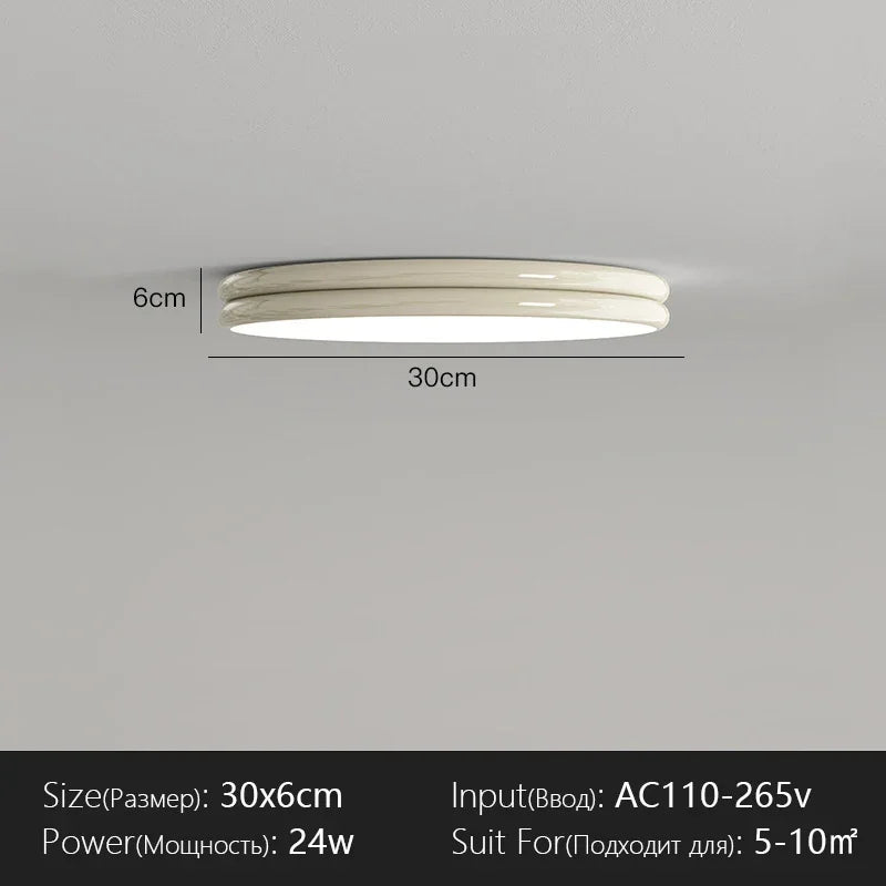 Modern Flat Ceiling Light Chandelier for Living Dining Room Bedroom Down Lighting