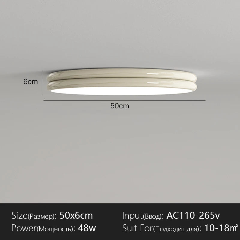 Modern Flat Ceiling Light Chandelier for Living Dining Room Bedroom Down Lighting