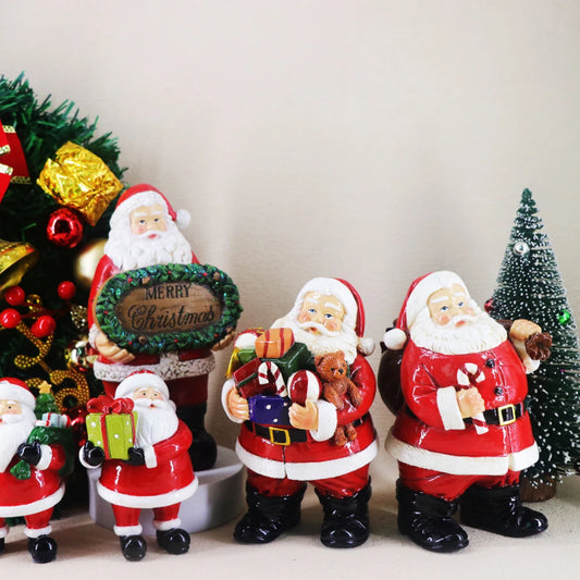 Christmas Decorations Gifts Santa Claus Ornaments Resin Crafts Home And Living Room Decorations