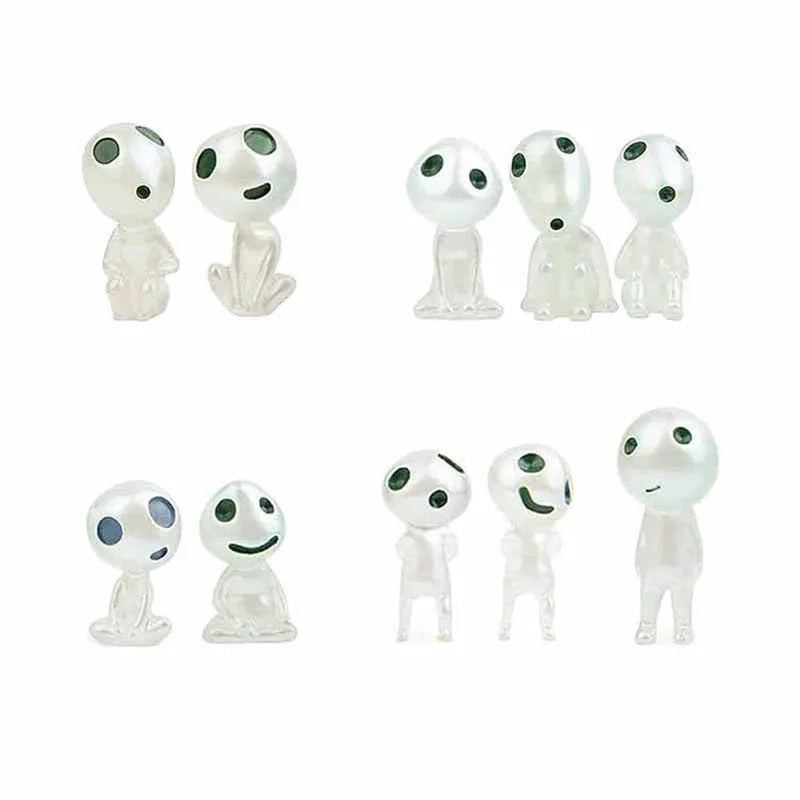 10pcs Luminous Ghost Micro Landscape Accessories Outdoor Miniature Decor Glow in Dark Tree Elves Fairy Garden Decoration