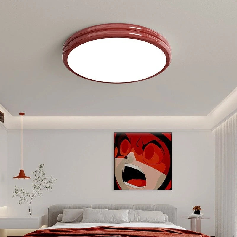 Modern Flat Ceiling Light Chandelier for Living Dining Room Bedroom Down Lighting