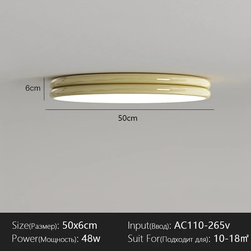 Modern Flat Ceiling Light Chandelier for Living Dining Room Bedroom Down Lighting